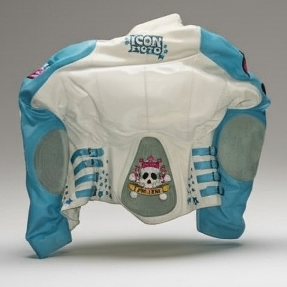 ICON White and Teal Jacket - Picture 3 of 4